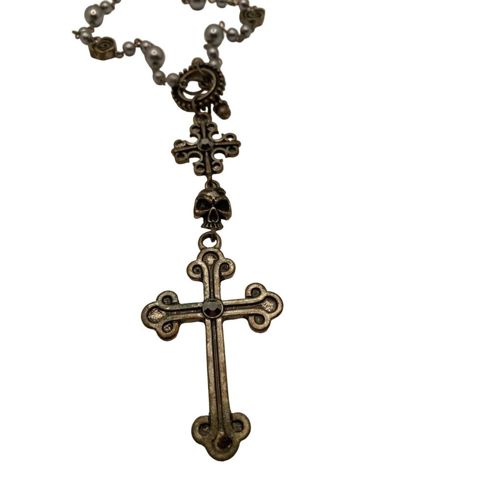 Costume Jewelry Rosary Gothic